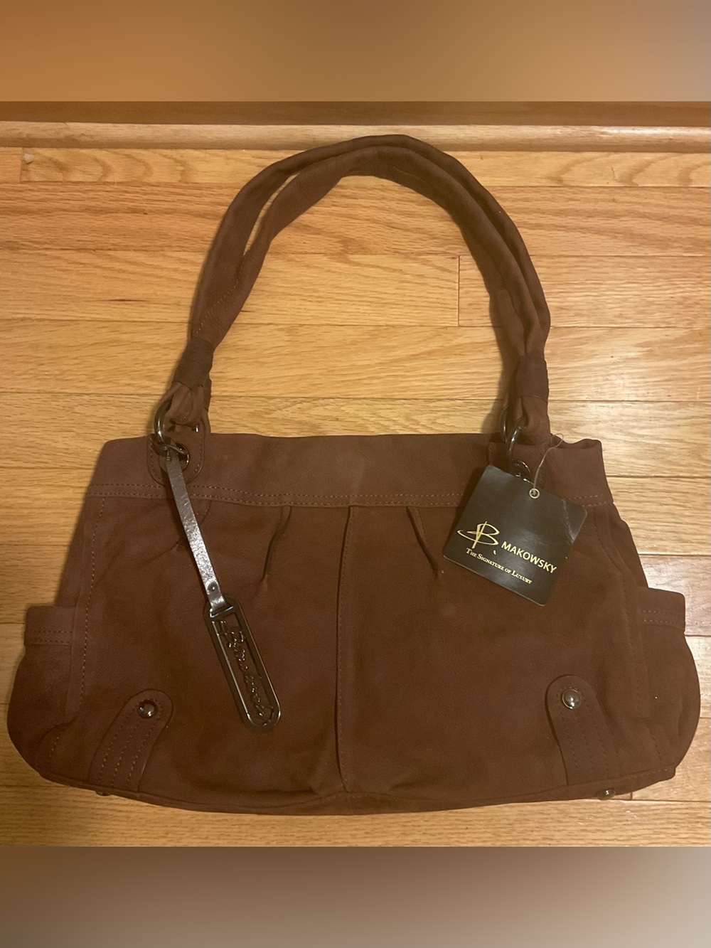 b. makowsky Suede Shoulder Bag